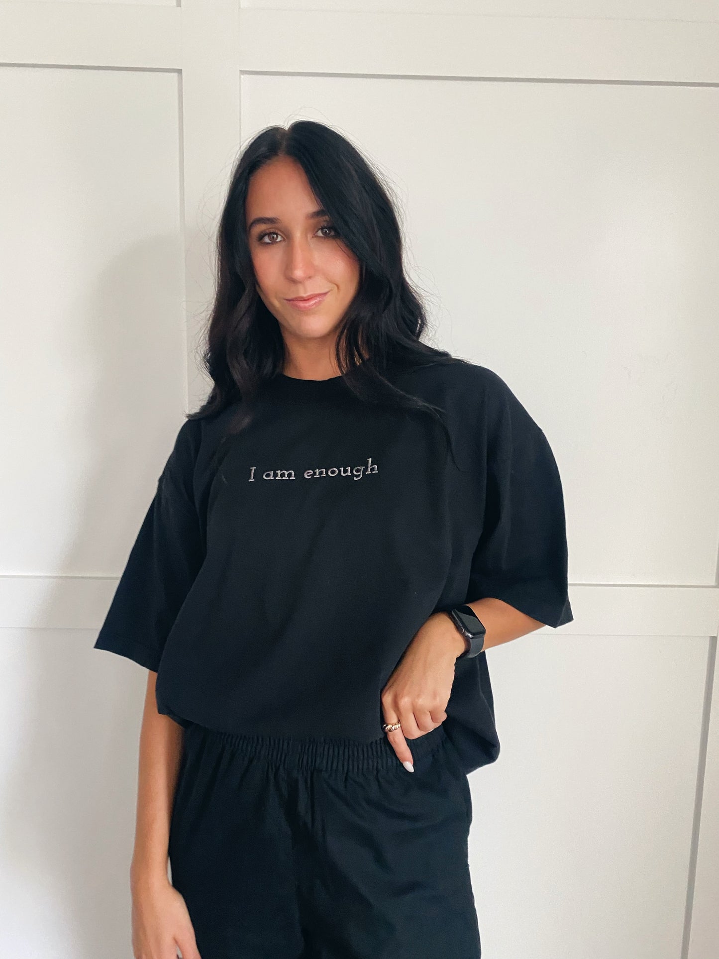 I am Enough Oversized Tee